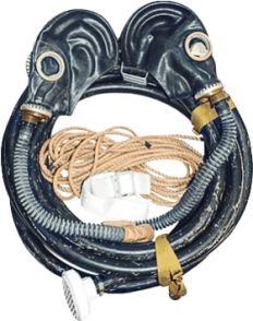 Противогаз шланговый ПШ-1С, ШМП-2 шт, армированный шланг